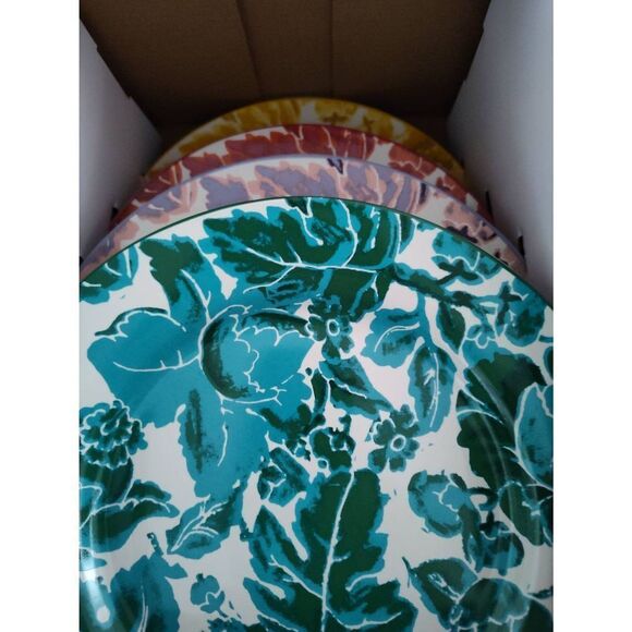 Floral Toile 4pc Salad Plate Set - DVF for Target NIB - Picture 4 of 6